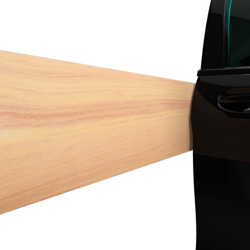 Caballus Store GWP01 Wood Grain Garage Wall Protector Car Door Protectors, Garage Accessories, Parking Stopper for Garage, Tool-Free, Designed in Germany (4.5mm Wood Grain) - Image 1